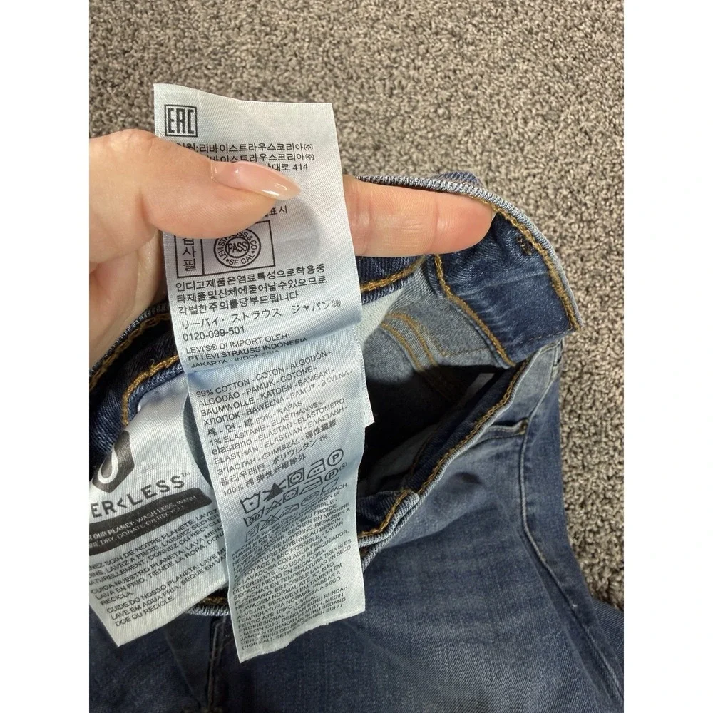 Levis 513 Slim Straight Jeans Men's Size 38X30 Blue